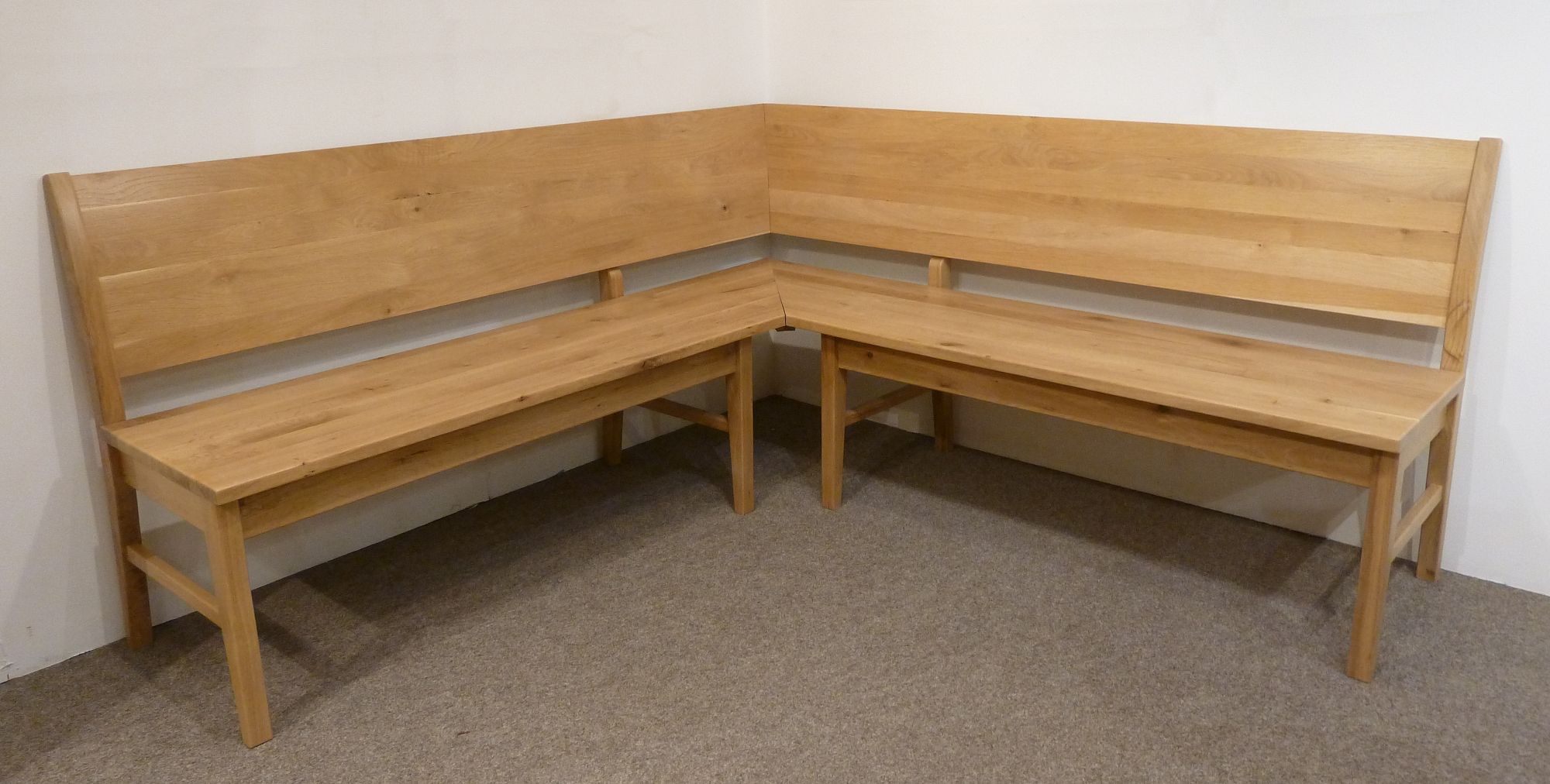 Eckbank Mühldorf Wildeiche | Wildeiche, matt lackiert 118 | 150 cm | 210 cm